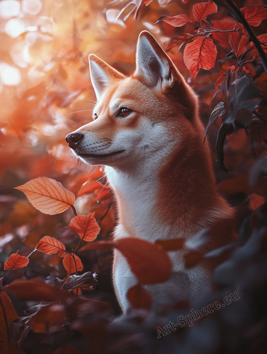 Podzimní Shiba Inu