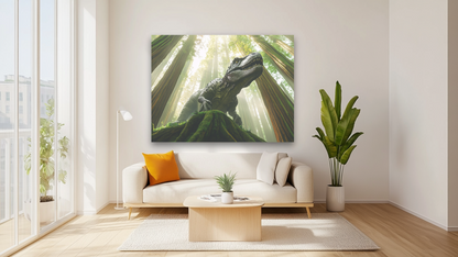 Tyrannosauru Rex v lese