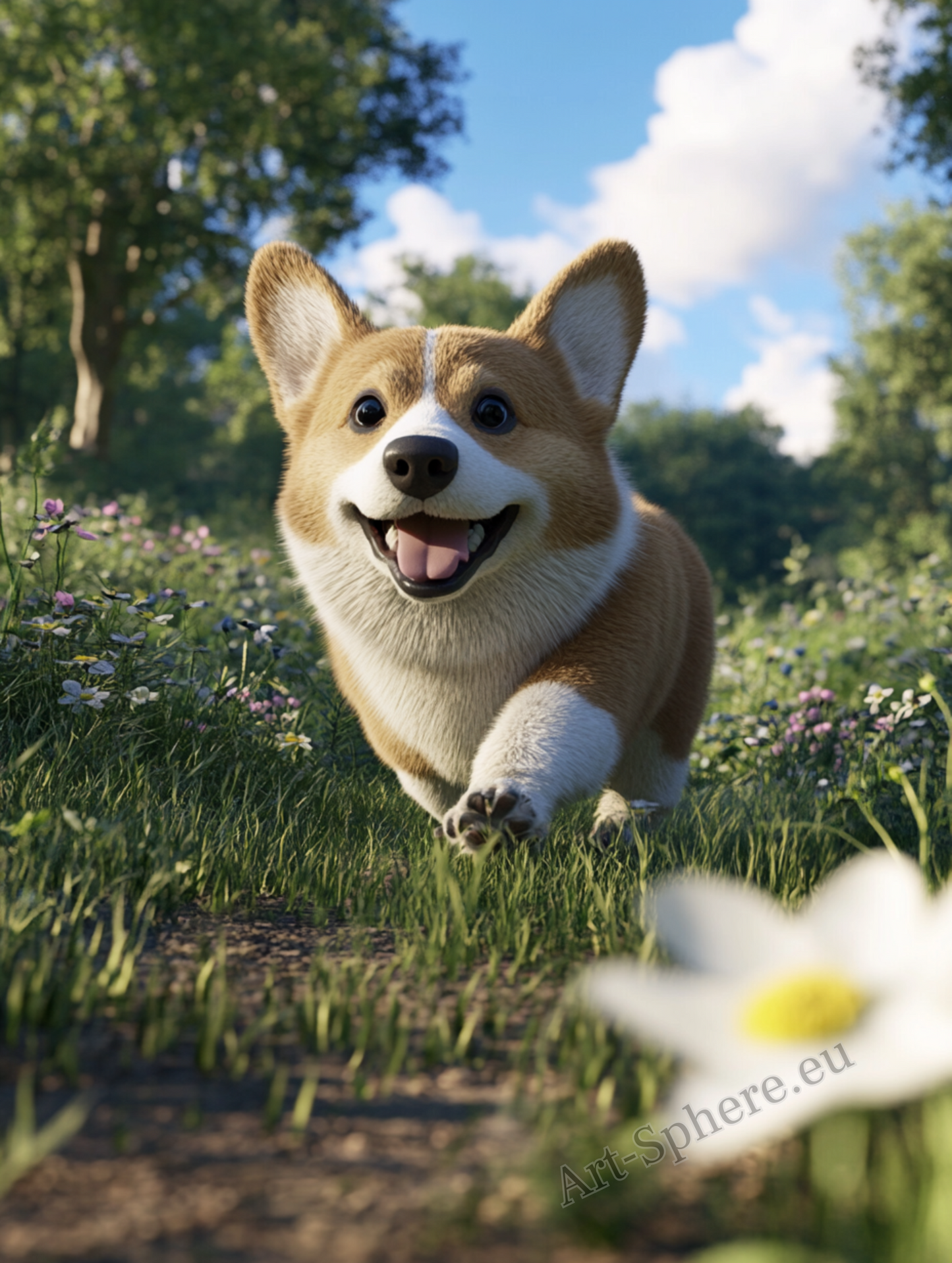 Veselý corgi
