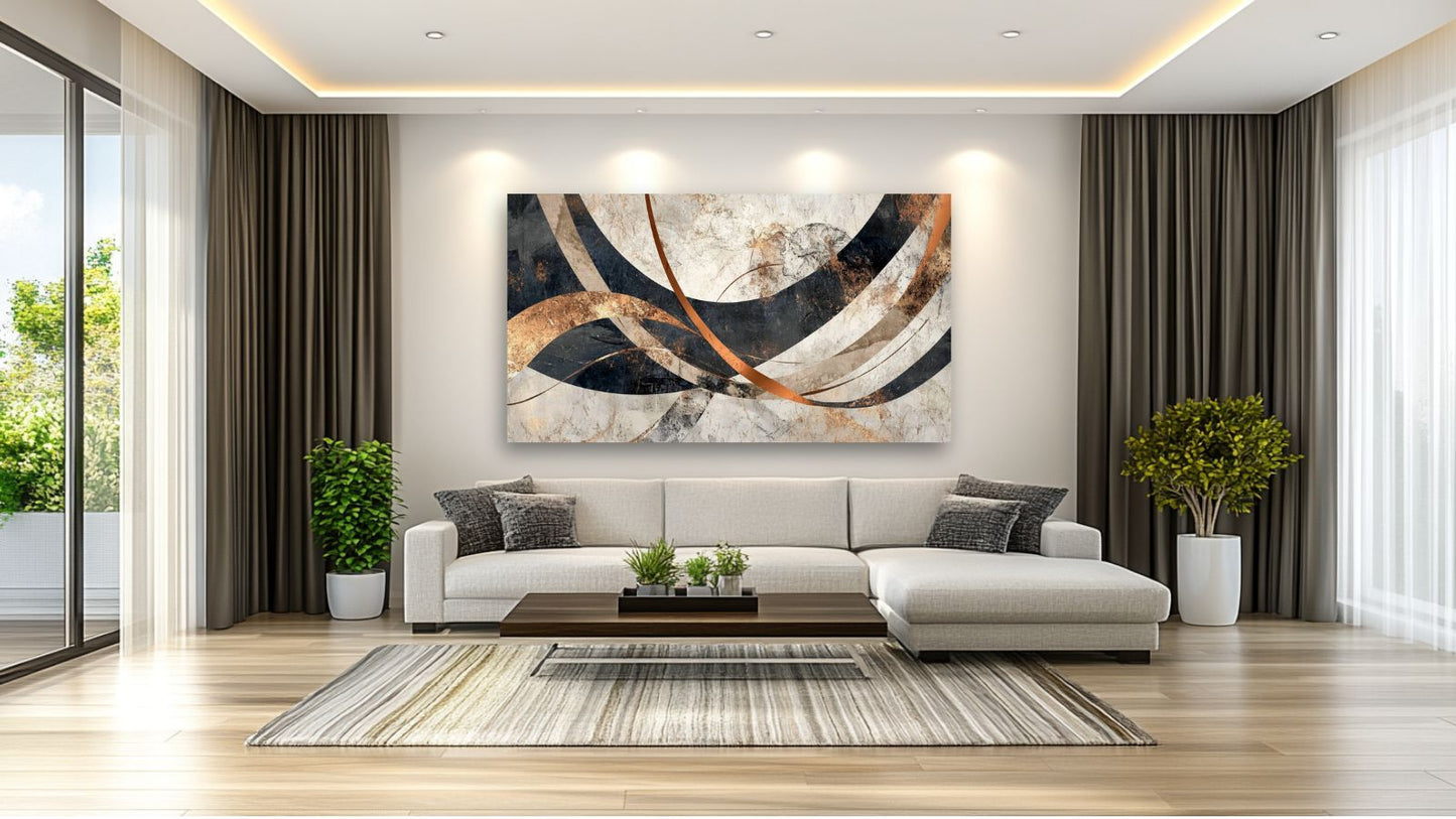 Abstraktní elegance mědi